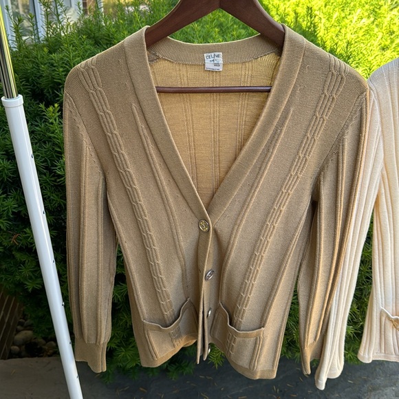 2 Vintage Celine wool cardigans - Picture 2 of 12